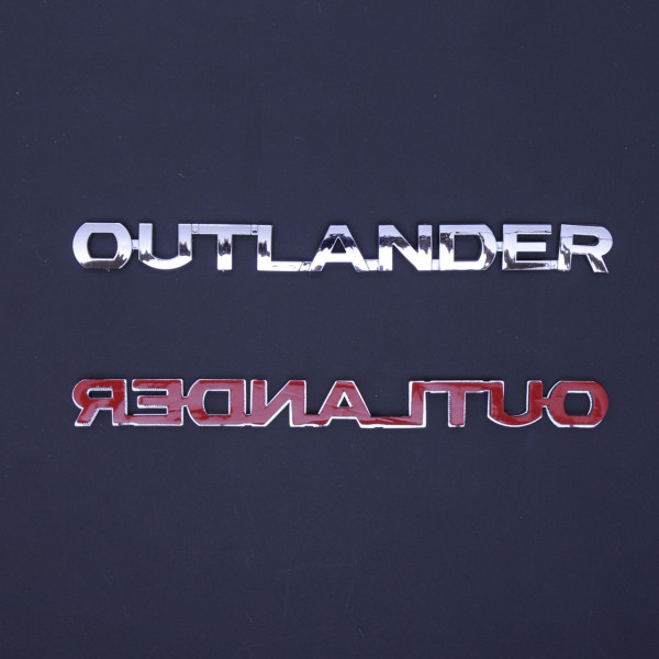 Емблема напис Outlander скотч 3М 160 x 15 мм цільна Польща