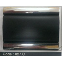 Молдинг черный 45х3мм 15м 027C (sal 45mm) хром по краям