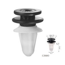 Клипса крепления обшивки дверей молдинг салон VW SEAT SKODA (3C0867333 15722) (C3680)