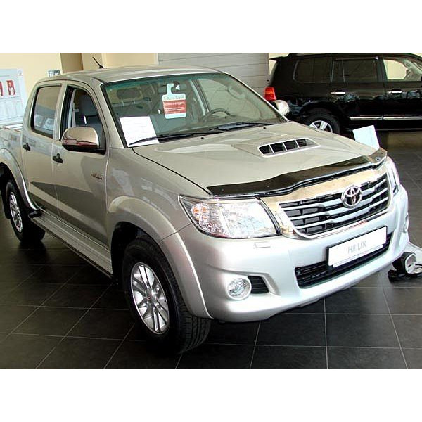 Дефлектор капоту мухобійка Toyota HILUX 2011- Темний
