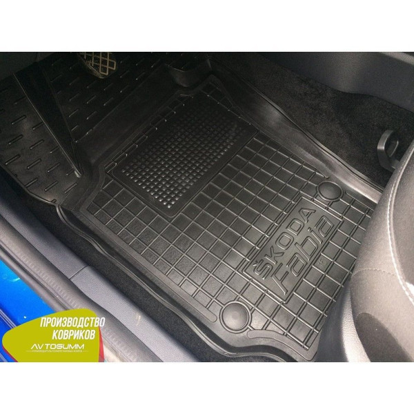 Водительский коврик в салон Skoda Fabia 3 2015- Avto-Gumm