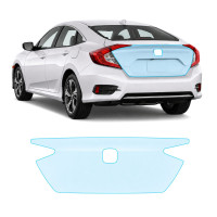 Антигравийная защитная бронепленка по лекалам для Honda Civic X facelift 2019-2021 - зона крышки багажника