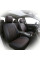 Автомобільні чохли B LUXE MAX Велюр під Алькантару (5 Підголівників) Чорно-Червона нитка