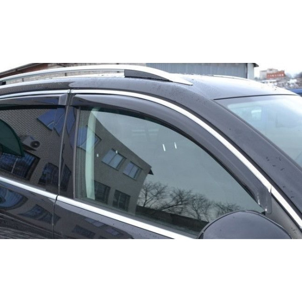 Дефлектори вікон вітровики для Volvo V40 2012- З Хром Молдінгом, компл
