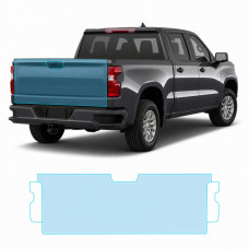 Антигравийная защитная бронепленка по лекалам для Chevrolet Silverado IV 2019-2021 - зона крышки багажника