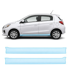Антигравійна захисна бронеплівка за лекалами для Mitsubishi Colt/Space Star VII facelift 2016-2023 - нижня зона кузова пороги