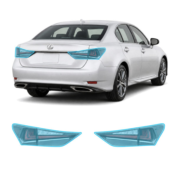Антигравийная защитная бронепленка по лекалам для Lexus GS L10 facelift 2015-2020 - задние фонари стопы