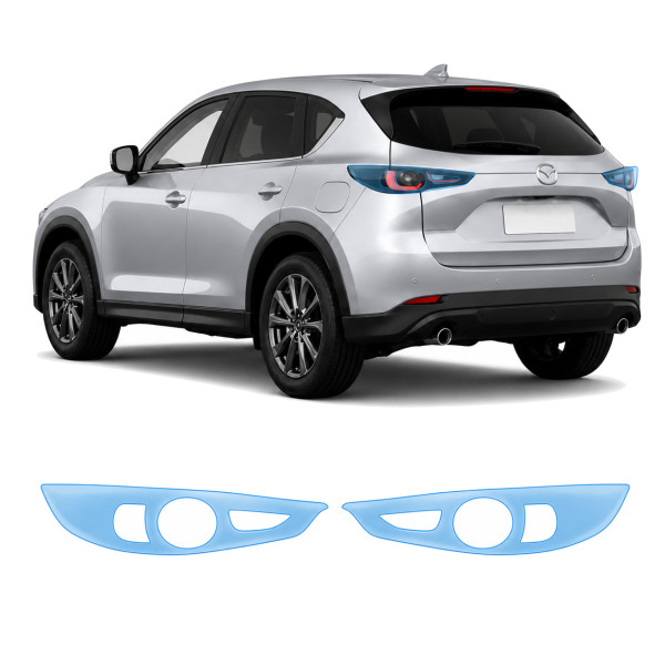 Антигравийная защитная бронепленка по лекалам для Mazda CX-5 KF facelift 2022- задние фонари стопы