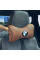 Подушка на подголовник с логотипом Bmw Экокожа 3D Цветной лого Коричневые-Коричневый кант 1 шт