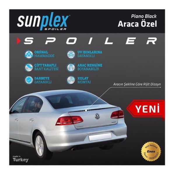 Спойлер багажника Лип Volkswagen Passat B6 2006-2010 SunPlex (SPO-2026104)