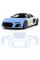 Антигравийная защитная бронепленка по лекалам для Audi R8 4S 2015-2024 - передняя часть авто (капот бампер фары крылья)