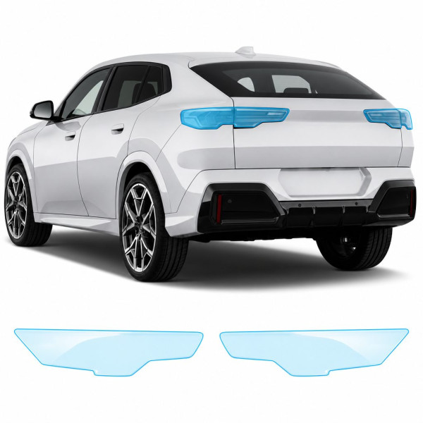 Антигравийная защитная бронепленка по лекалам для BMW iX2 U10 2023- задние фонари стопы