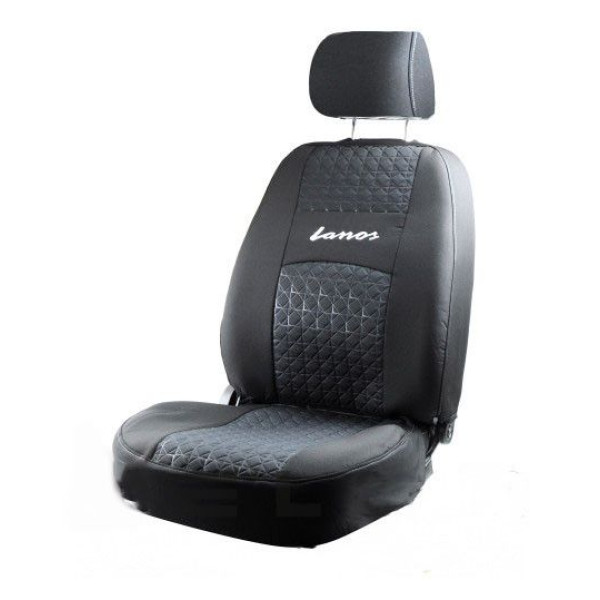 Чехлы для сидений модельные на Daewoo Lanos / Sens комплект Черный ромб