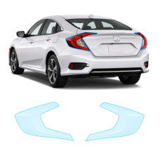 Антигравийная защитная бронепленка по лекалам для Honda Civic X facelift 2019-2021 - задние фонари стопы