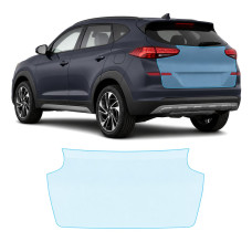 Антигравийная защитная бронепленка по лекалам для Hyundai Tucson TL facelift 2019-2020 - зона крышки багажника