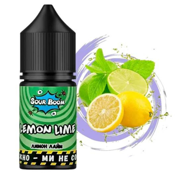 Рідина Sour Boom Chaser 30 ml 50 mg Lemon Lime (Лимон лайм)