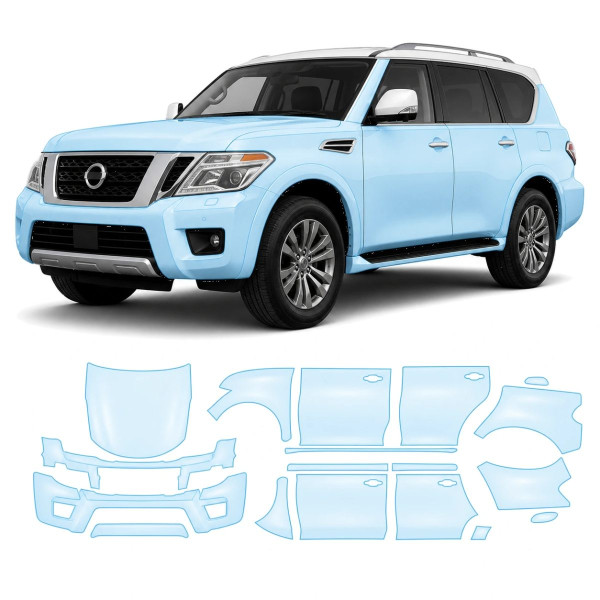 Антигравійна захисна бронеплівка за лекалами для Nissan Armada II 2017-2020 - повний кузов