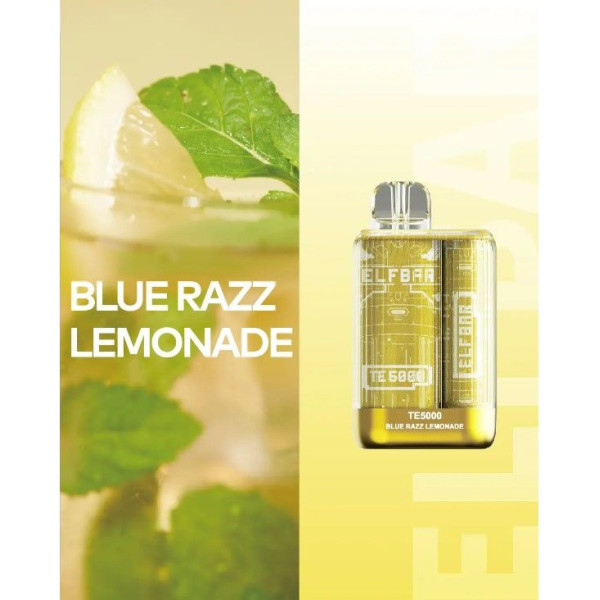 Elf Bar TE5000 POD  5% Оригінал Blue Razz Lemonade Синя Малина Зі Льодом (Підряджається)