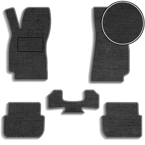 Ворсовые коврики для Audi A6 С6 2006-2011 (Carrera)