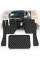 Коврики в салон для Volvo FH 13 2002-2012 Экокожа с подпятником Черные 3 шт (Rombus)
