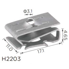 Скоба Volkswagen, Audi, Skoda, Seat N90959101, 16132 (H2203)