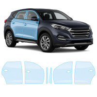Антигравійна захисна бронеплівка за лекалами для Hyundai Tucson TL 2015-2018 - зони дверей і стійки вікон