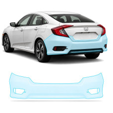 Антигравийная защитная бронепленка по лекалам для Honda Civic X 2015-2018 - задний бампер