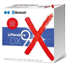 Охоронна сигнализация DX 9 XUA "PANDORA" BLUETOOTH, CAN, GSM, GPS, мобільний додаток, датчик удару