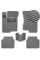 Коврики в салон EVA для Hyundai Sonata NF 2004-2010 с подпятником Серые 5 шт