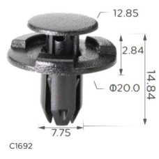 Клипса крипления Нажимная Распорная NISSAN INFINITI SUBARU (01553-05933 0155305933 11399) C1692