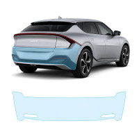 Антигравийная защитная бронепленка по лекалам для Kia EV6 - 2021-2024 - задний бампер