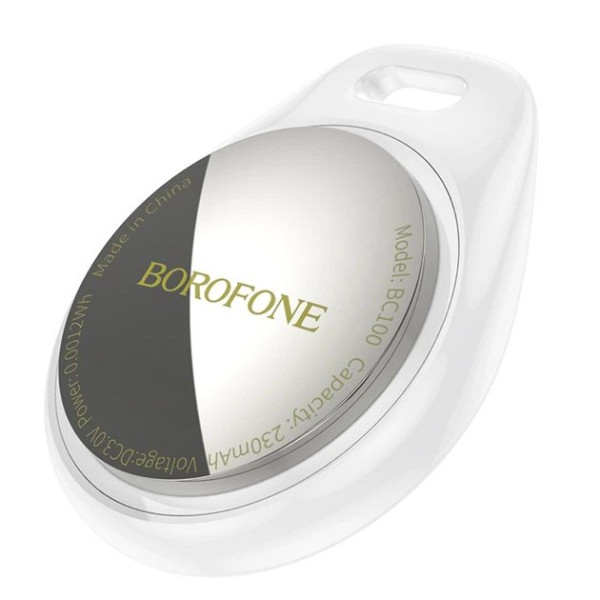 Пошуковий GPS-трекер Borofone Бездротовий маякБілий Anti-Lost device Білий (6941991109867) (BC100)