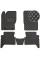 Килимки в салон для Ford C-Max 2003-2010 Екошкіра Коричневі 5 шт (Rombus)