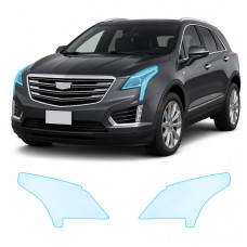 Антигравійна захисна бронеплівка за лекалами для Cadillac XT5 I 2016-2019 - оптика (фари та ПТФ)