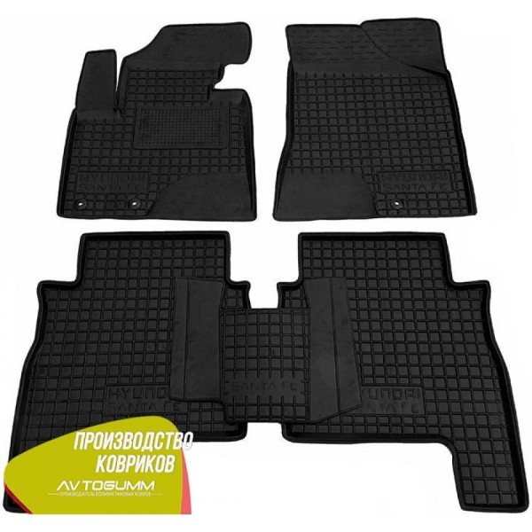 Автомобильные коврики для Hyundai Santa Fe 2010-2012 (Avto-Gumm)