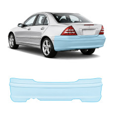 Антигравийная защитная бронепленка по лекалам для Mercedes-Benz C-Class W203 2000-2004 - задний бампер