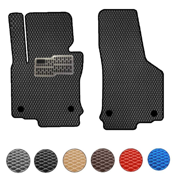 Коврики в салон передние EVA для Volkswagen Golf VI 2008-2012 с подпятником 2 шт