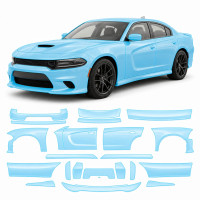 Антигравійна захисна бронеплівка за лекалами для Dodge Charger LD facelift 2015-2023 - повний кузов