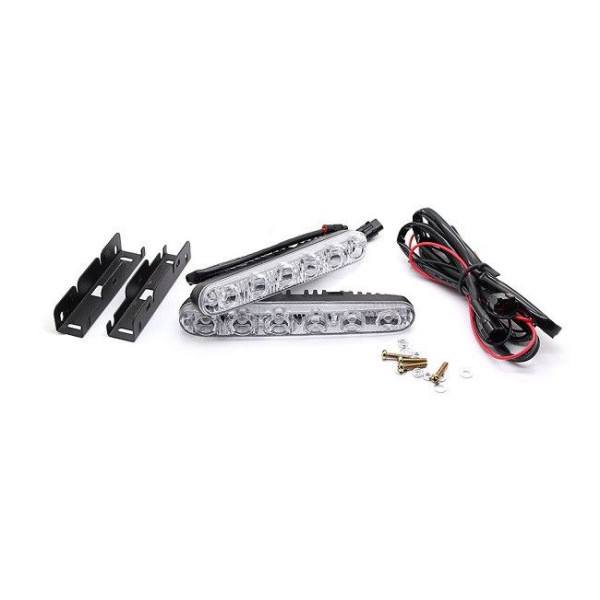 Дневные ходовые огни (дхо) 190*26*35мм/4W*6SMD+Линза с поворотом ХS-006 DRL 16 Метал.корпус