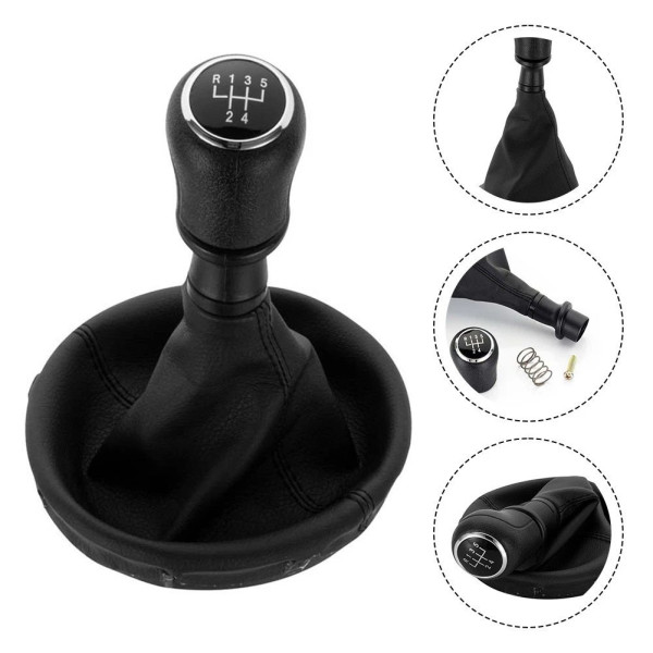 Ручка КПП с пыльником в сборе Модельная для Volkswagen Transporter T5 / T6 7HO711113B №22/5 (5 Скоростей)