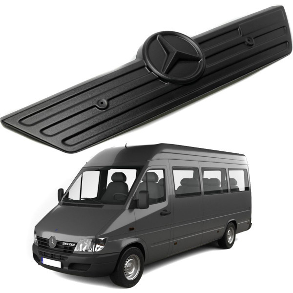 Зимова накладка на решітку радіатора Mercedes Sprinter CDI 2000-2006 / Великі грати без рамки / Матові FLY