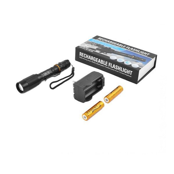 Ліхтар ручний POLICE" 2804-T6 / Зарядний 220V / 2x18650 / Zoom Затиск Box