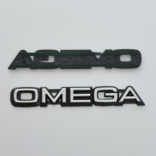 Эмблема надпись Omega скотч 155 x 25 мм 1986-1996