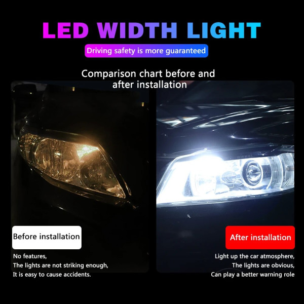 Автолампа світлодіодна LED 12V T10 SMD 57 1100 Lm (Canbus Оманка) Білий Світло 1 шт