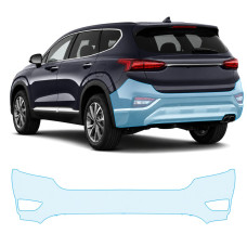Антигравійна захисна бронеплівка за лекалами для Hyundai Santa Fe TM 2018-2020 - задній бампер
