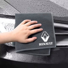 Флисовое полотенце для авто с логотипом Renault 30х30 см