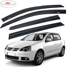 Дефлектори вікон вітровики HIC для Volkswagen Golf V 2003-2013 Хечбек Оригінал (VW08)