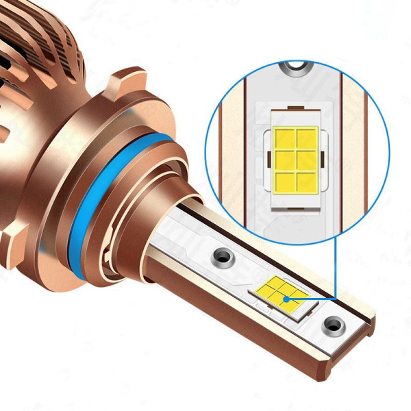 LED лампи автомобільні S7 Mini H11 55W (9600lm 6000K +400% IP67 DC9-24V)
