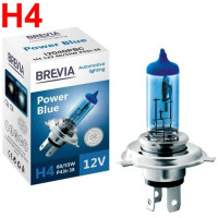 Автолампа галогенна Brevia Power Blue H4 12V 60/55W 4200K 1 шт (12040PBC)