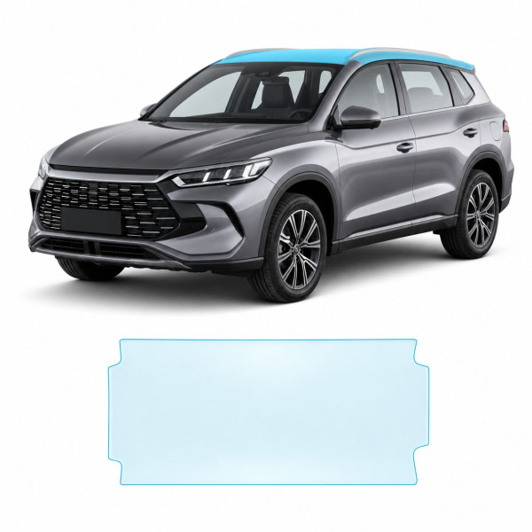 Антигравийная защитная бронепленка по лекалам для BYD Song Pro I facelift 2023- зона крыши